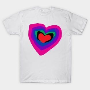 lovely Heart T-Shirt Heart Top T-Shirt